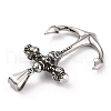 304 Stainless Steel Pendants STAS-A083-06AS-3