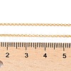 Brass Rolo Chain Necklaces for Women Men NJEW-Z068-09G-5