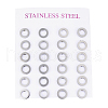 304 Stainless Steel Ear Studs EJEW-E225-02P-3