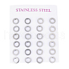 Tarnish Resistant 304 Stainless Steel Ear Studs EJEW-E225-02P-3