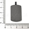 Ion Plating(IP) 304 Stainless Steel Rhinestone Stamping Blank Tag Pendants STAS-G346-21B-3