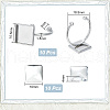 Unicraftale DIY Blank Square Cuff Ring Making Kit DIY-UN0005-39-3