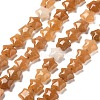 Natural Red Aventurine Beads Strands G-Z080-A22-8mm-2