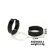 Fashionable Stainless Steel Mirror Polished Hoop Earrings for Hip-hop Street Style WQ4489-1-1