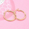 Ion Plating(IP) 304 Stainless Steel Hoop Earrings EJEW-N0016-11G-D-5