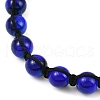 Baking Painted Glass Round Beads Braided Bead Bracelets BJEW-JB11974-03-4