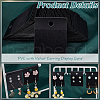 PVC with Velvet Earring Display Card AJEW-WH0475-89-4
