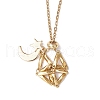 3Pcs 3 Styles 304 Stainless Steel Macrame Pouch Empty Stone Holder Necklace Making NJEW-JN05252-4