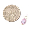 20Pcs Opaque Baking Painted Crackle Glass Charms PALLOY-JF03952-07-3