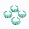 Spray Painted Alloy Cuff Rings RJEW-T011-33B-RS-1