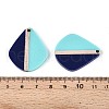 Opaque Resin & Wood Pendants RESI-T057-74A-3