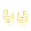 925 Sterling Silver Cuff Earrings EJEW-H124-12G-1