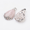 Valentine Gifts Idea for Guys Natural Rose Quartz Pendants X-G-Q689-10-2