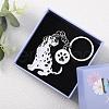 WEWAYSMILE Dog Keychain Car Keychain Pet Pendant Key-Ring Lovely Dog Key-ring Portable Metal Keychain Gift for Pet Lover Birthday Puppy Theme Party Supplies (Dalmatians) JX807A-7