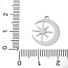 201 Stainless Steel Pendants STAS-V005-01P-3