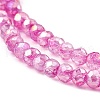 Spray Painted Imitation Jade Glass Beads Strands GLAA-P058-01A-01-3