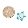 Glass Seed Beaded Star Pendants PALLOY-MZ00641-03-2