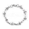 Non-Tarnish 304 Stainless Steel Link Chain Bracelet for Men Women BJEW-Z011-21P-1