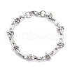 304 Stainless Steel Link Chain Bracelet for Men Women BJEW-Z011-21P-1