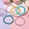 8mm Round Synthetic Moonstone Beaded Stretch Bracelets for Women BJEW-JB10481-2