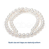 Natural Cultured Freshwater Pearl Beads Strands PEAR-E002-25-01-4