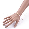 Adjustable Nylon Thread Braided Bead Bracelets BJEW-JB05290-03-4