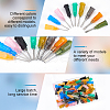 BENECREAT 72Pcs 9 Colors Steel Blunt Tip Dispensing Needles FIND-BC0005-80-4