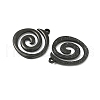 Ion Plating(IP) 304 Stainless Steel Pendants STAS-P322-11B-2