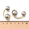 304 Stainless Steel Two Tone Stud Earrings EJEW-R031-03GP-4