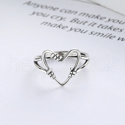 925 Sterling Silver Adjustable Finger Rings FS-WG45355-03-1