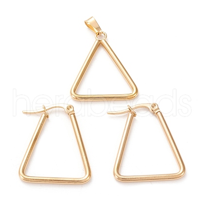 304 Stainless Steel Jewelry Sets SJEW-G077-26G-1