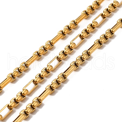 Ion Plating(IP) 304 Stainless Steel Figaro Chains STAS-B041-12G-1