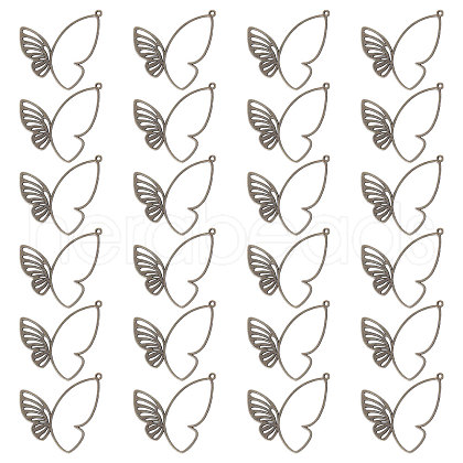 CHGCRAFT 24Pcs Tibetan Style Alloy Pendants FIND-CA0003-25B-1