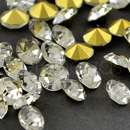Grade A Glass Pointed Back Chaton Rhinestones RGLA-PP28-01A-1