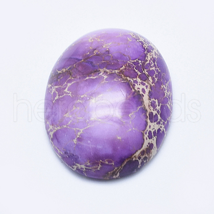 Natural Regalite/Imperial Jasper/Sea Sediment Jasper Cabochons G-E444-06B-1