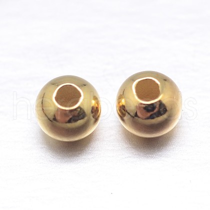 Round 925 Sterling Silver Spacer Beads STER-M103-04-3.5mm-G-1