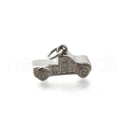 Brass Micro Pave Cubic Zirconia Charms KK-P295-13P-1
