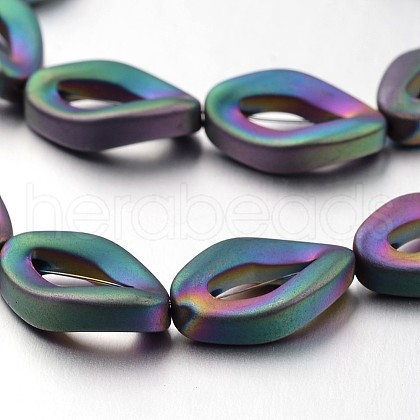 Electroplate Non-magnetic Synthetic Hematite Bead Strands G-F300-54-F02-1