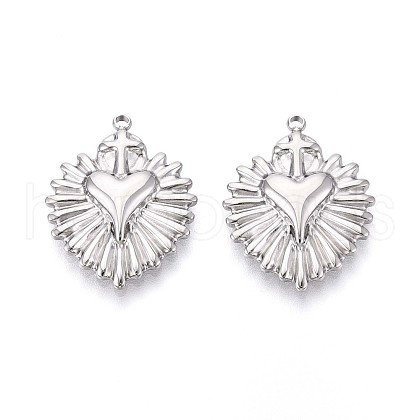 304 Stainless Steel Pendants STAS-N109-207P-1