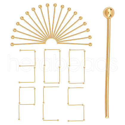 CREATCABIN 300Pcs Brass Ball Head Pins KK-CN0001-17-1