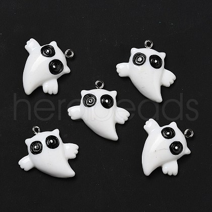 Halloween Opaque Resin Pendants RESI-D055-103P-02-1