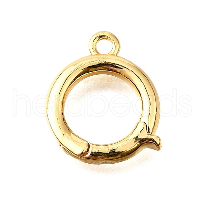 Brass Fold Over Clasps KK-D356-09G-1