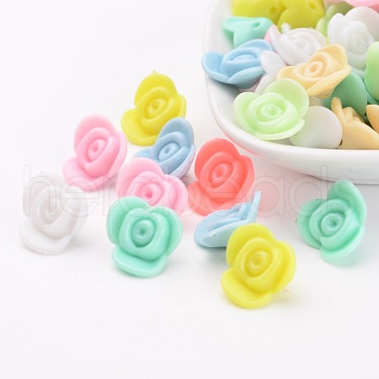 Opaque Acrylic Beads X-SACR-R801-M-1