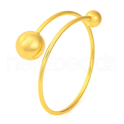 Brass Cuff Bangles for Women BJEW-F477-02G-02-1