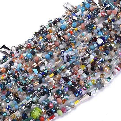 Glass Beads Strands X-GLAA-I043-02-1