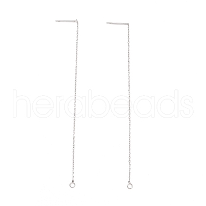 Non-Tarnish 304 Stainless Steel Stud Earring Finding STAS-E161-06P-1
