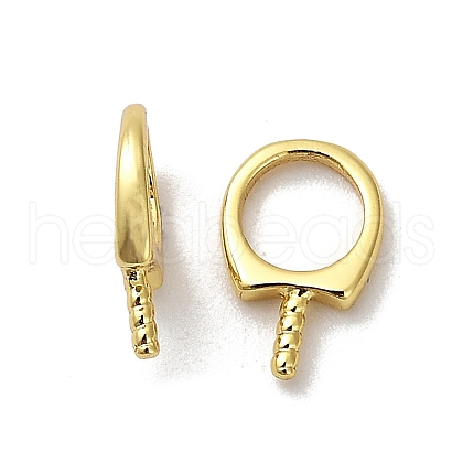 Rack Plating Brass Pendant Bails KK-S397-19B-G-1