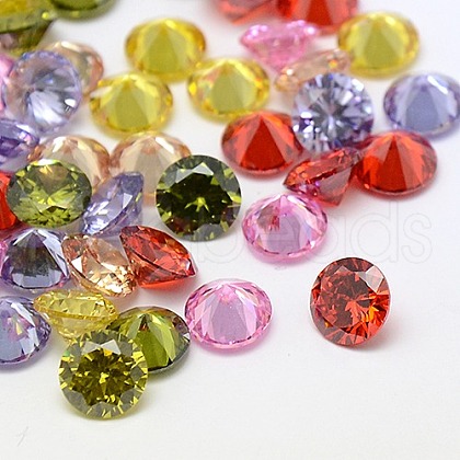 Cubic Zirconia Cabochons ZIRC-M002-8mm-1