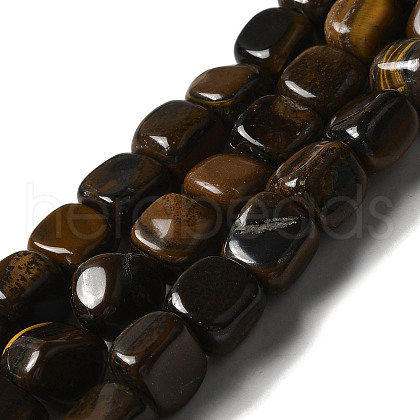 Natural Tiger Iron Beads Strands G-B078-D06-02-1