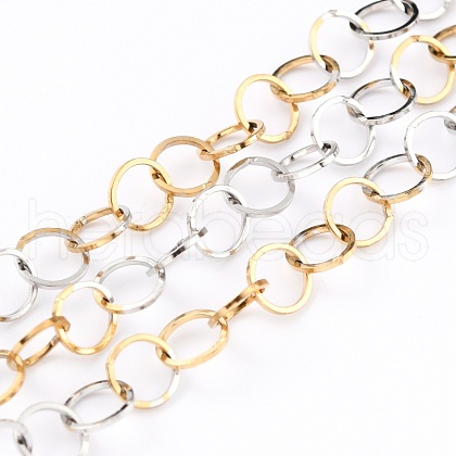 Two Tone 304 Stainless Steel Rolo Chains CHS-B001-03-A-1